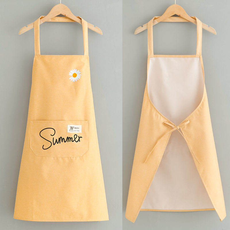 洋气新款防水围裙定制logo防油防污厨房做饭罩衣家用围腰工作服,淘宝优惠券,粉丝福利购,淘宝优惠卷