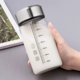 Водяной чашка с масштабной стаканчиком для домашнего портативного боросиликатного молока