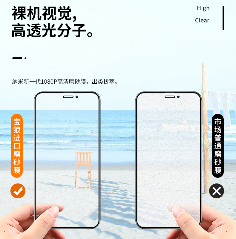 opporeno3磨砂钢化膜reno玻璃手机膜全屏覆盖reno10倍变焦版电竞游戏膜k5防指纹手汗保护贴膜k3磨砂膜a91防摔 - 图1