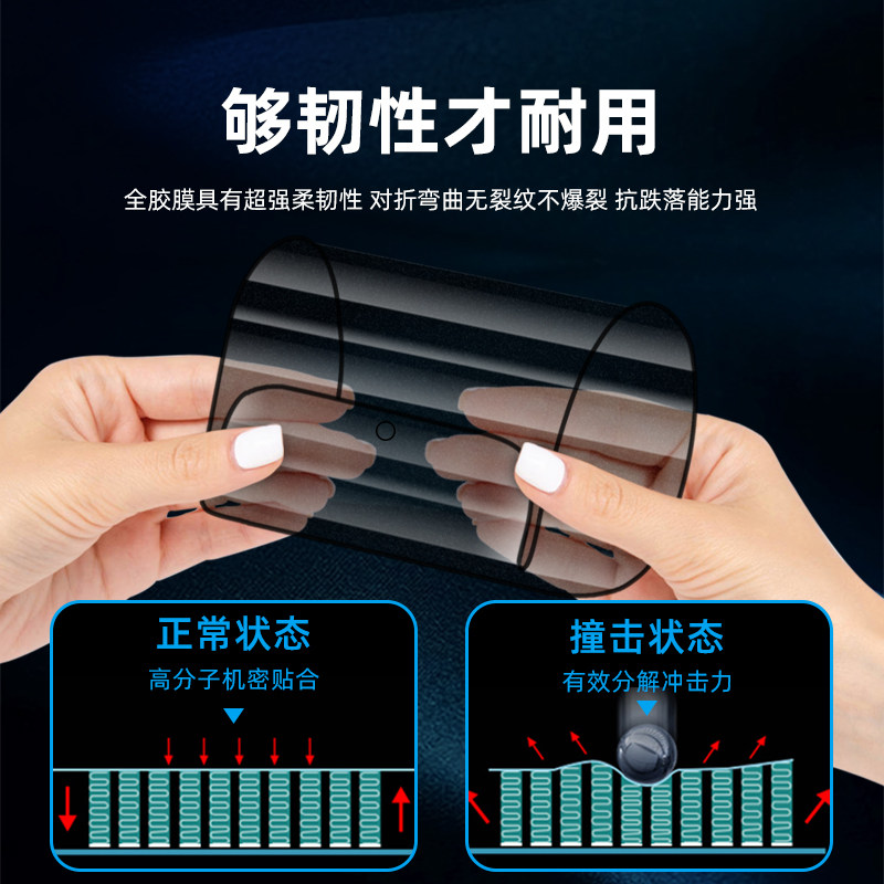 适用于华为畅享9防窥陶瓷膜全屏覆盖9e防偷窃看隐私9plus抗摔9s磨砂钢化软膜畅享max防偷窥畅享z手机屏保贴膜