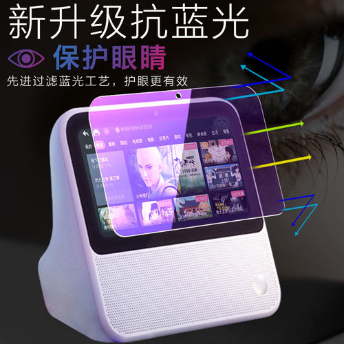 适用天猫精灵cc10钢化膜cc6智能屏音箱cc7蓝牙音响cc8屏幕保护贴膜cc7l护眼抗蓝光ccl屏保cc防摔纪念版电池 - 图1