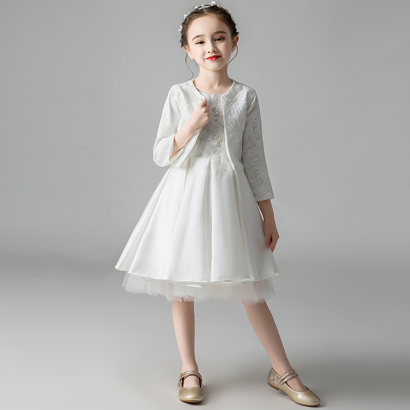 女童礼服公主裙花童婚礼小女孩儿童钢琴演奏生日主持人演出服秋季,淘宝优惠券,粉丝福利购,淘宝优惠卷