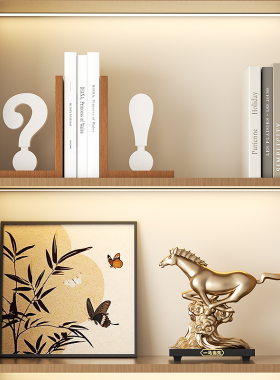 创意问号书档书立摆件