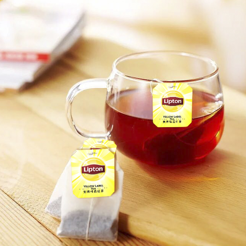 Lipton/立顿红茶茶叶200包/盒袋装小包黄牌精选锡兰红茶酒店专用 - 图3