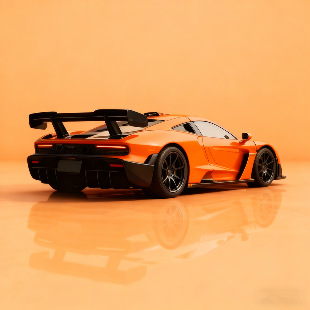 合金车车模迈凯伦回力前进车门可开男孩玩具车摆件汽车模型合金车 - 图2