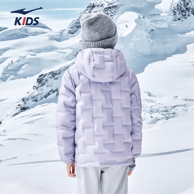 鸿星尔克童装儿童羽绒服秋冬季女童保暖防风外套大童连帽上衣冬装,淘宝优惠券,粉丝福利购,淘宝优惠卷