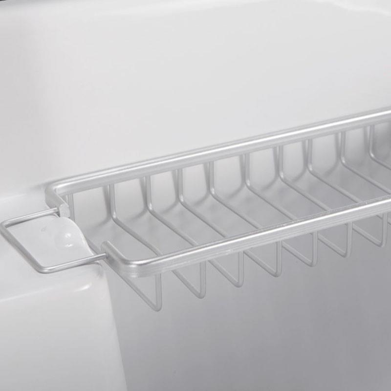阳台洗衣柜肥皂架网篮香皂盒洗衣槽置物架洗衣机台盆太空铝沥水架 - 图1