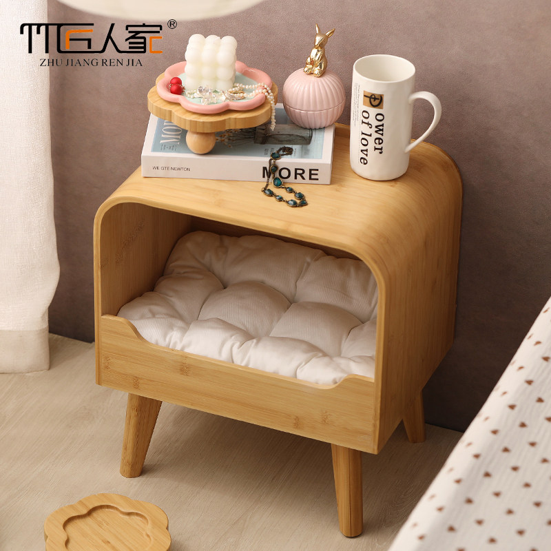 电视机猫窝床头柜简约现代储物柜子猫咪专用多功能猫舍小型床边柜,淘宝优惠券,粉丝福利购,淘宝优惠卷