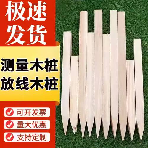 测绘木桩测量木桩工地放样定点桩测绘标志测量标志界桩勘察小木桩 - 图1
