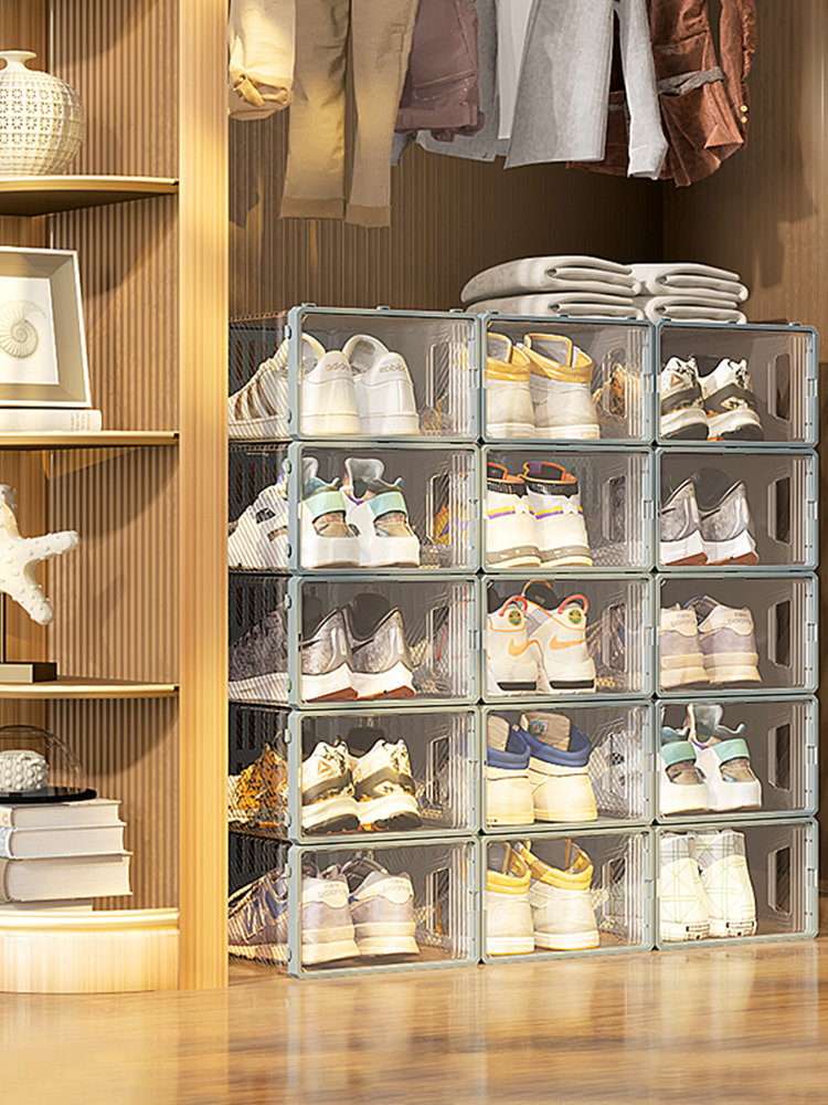 加厚鞋子收纳神器塑料鞋柜架盒鞋盒 sivass希维思鞋盒