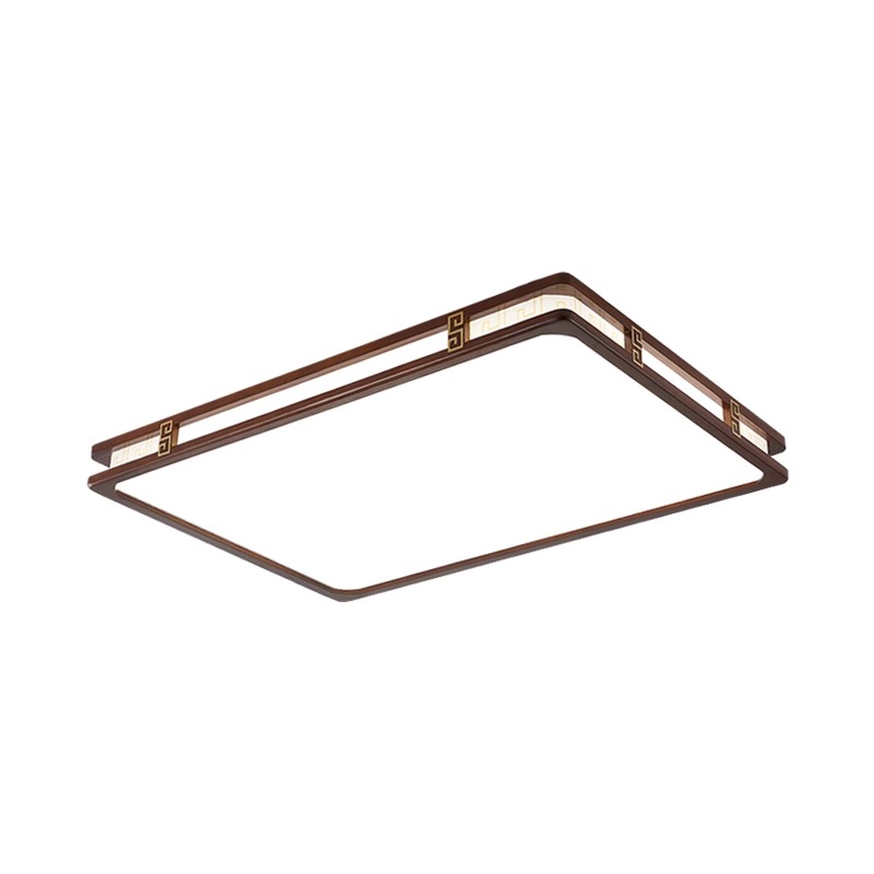 New Chinese style solid wood living room ceiling lamp modern and simple