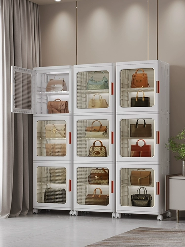 Шкаф для хранения мешков домохозяйство прозрачно прозрачная пылепроницаемая коробка расширенная шкаф для хранения