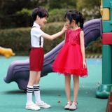 Детский костюм для раннего возраста, комбинезон для мальчиков, штаны, наряд маленькой принцессы, юбка