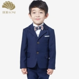 Детский классический костюм, комплект для мальчиков для отдыха, платье, детская куртка, 3 предмета