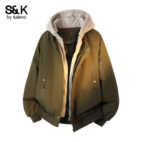 班尼路工装棉服男冬季2025新款美式潮牌青少年保暖连帽棉衣外套E - 图2