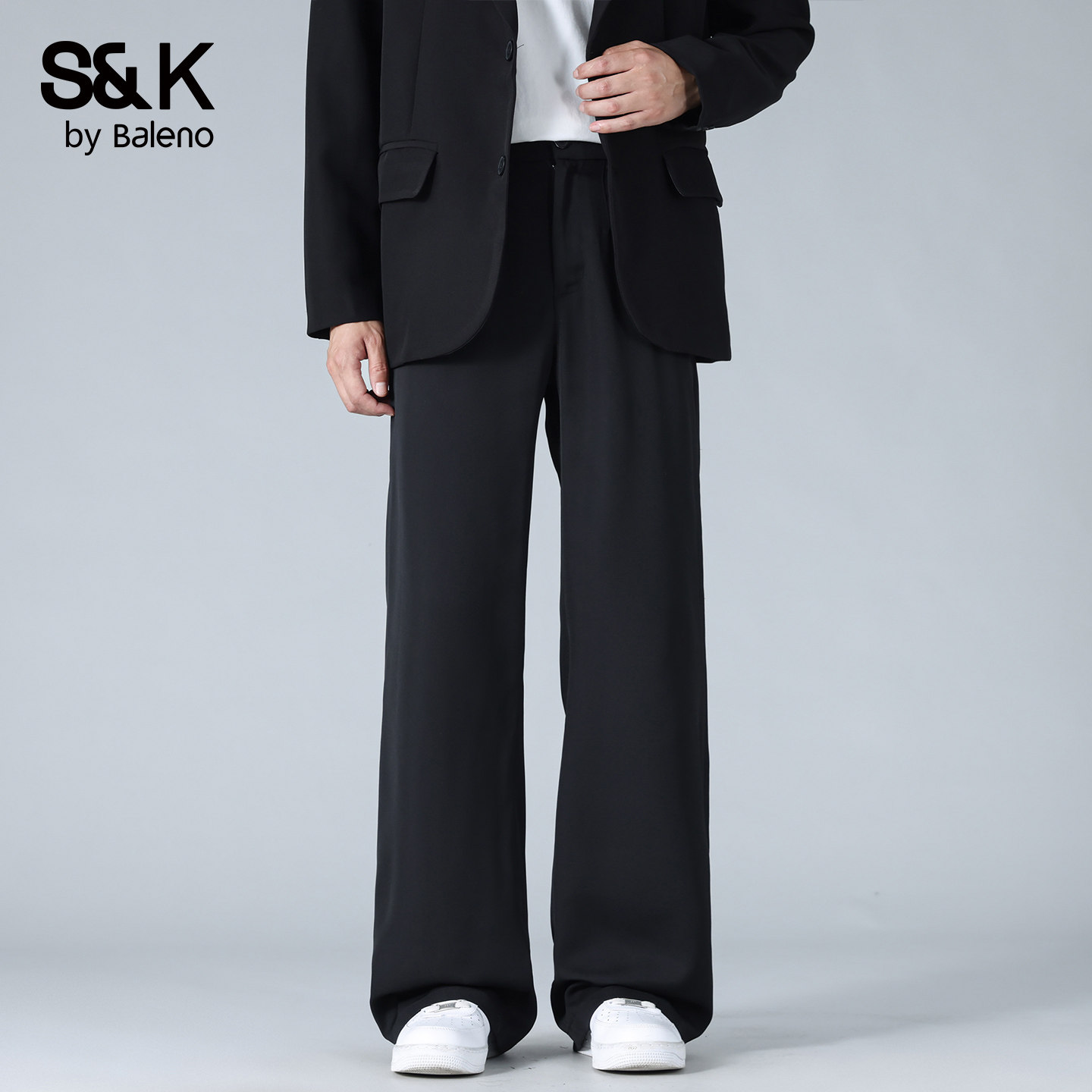 班尼路SK直筒西装裤男士秋季潮流宽松显瘦百搭垂感通勤休闲裤子YS,淘宝优惠券,粉丝福利购,淘宝优惠卷