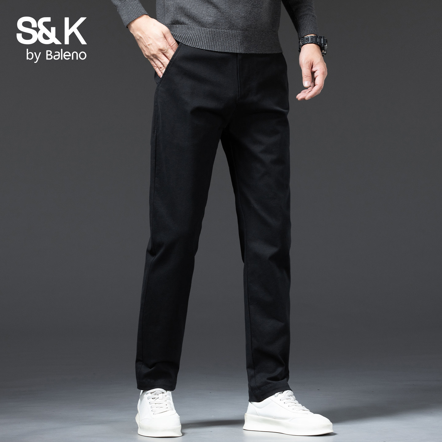 班尼路SK加绒加厚牛仔裤男2025秋冬新款宽松直筒水洗时尚裤子男YS,淘宝优惠券,粉丝福利购,淘宝优惠卷