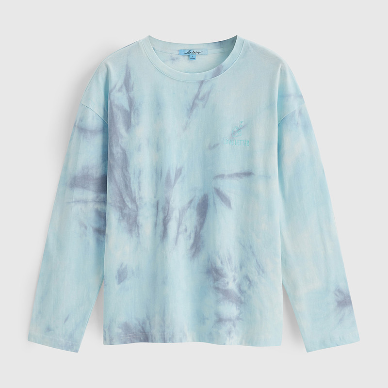 班尼路春秋新款潮流高级扎染t恤 baleno班尼路T恤