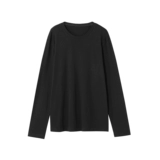 Осенняя утепленный лонгслив, хлопковое приятное телу термобелье, круглый воротник