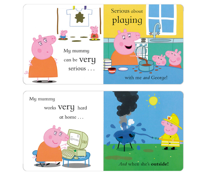 【预售】peppapig英文版绘本小猪佩奇MyMummy粉红猪小妹我的妈妈英文儿童绘本 - 图1