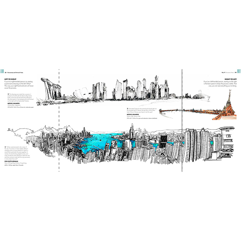 【现货】The Urban Sketching Handbook：Panoramas and Vertical Vistas 城市素描手册：全景和垂直远景 英文原版图书籍进口正版 - 图1