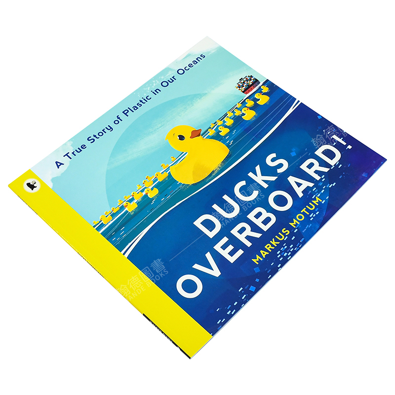 【预售】Ducks Overboard!鸭子出国！：关于我们海洋中的塑料的真实故事英文原版图书进口正版儿童故事绘本-动物-图0