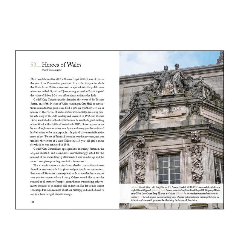 【预售】卡迪夫不可错过的111个地方 111 Places in Cardiff That You Shouldn't Miss 英文进口原版旅行图书Julia Goodfellow-Sm - 图2