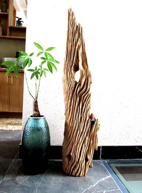 千年胡杨风化老木原木随形根艺摆件自然禅意艺术创意家居收藏饰品