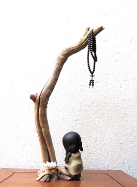 千年胡杨风化老木原木随形根艺摆件自然禅意艺术创意家居收藏饰品