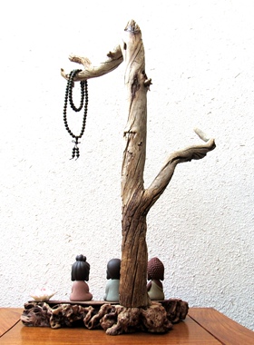 千年胡杨风化老木原木随形根艺摆件自然禅意艺术创意家居收藏饰品