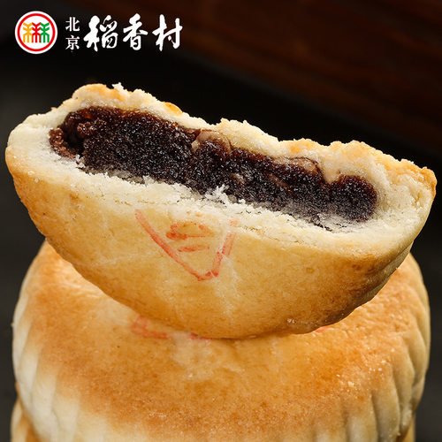 北京稻香村豆沙酥 特产零食小吃传统糕点点心独立包装早餐宵夜 - 图0