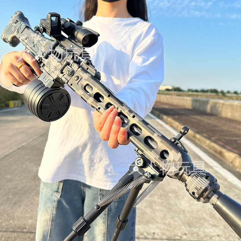 电动MG3轻机枪自动连发水晶玩具手自一体M249儿童发射软弹枪专用 - 图3