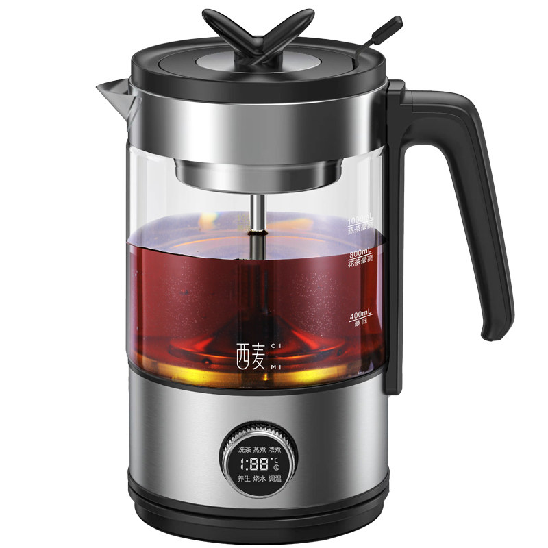 西麦煮茶器全自动加厚玻璃蒸汽花茶 cimi西麦电茶炉/煮茶器/奶茶机