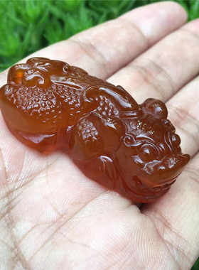 玛瑙貔貅吊坠女玉髓项链转运挂件