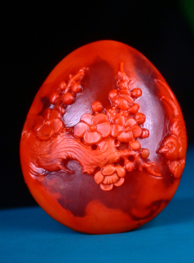 梅林达男女南红玛瑙喜上眉梢吊坠