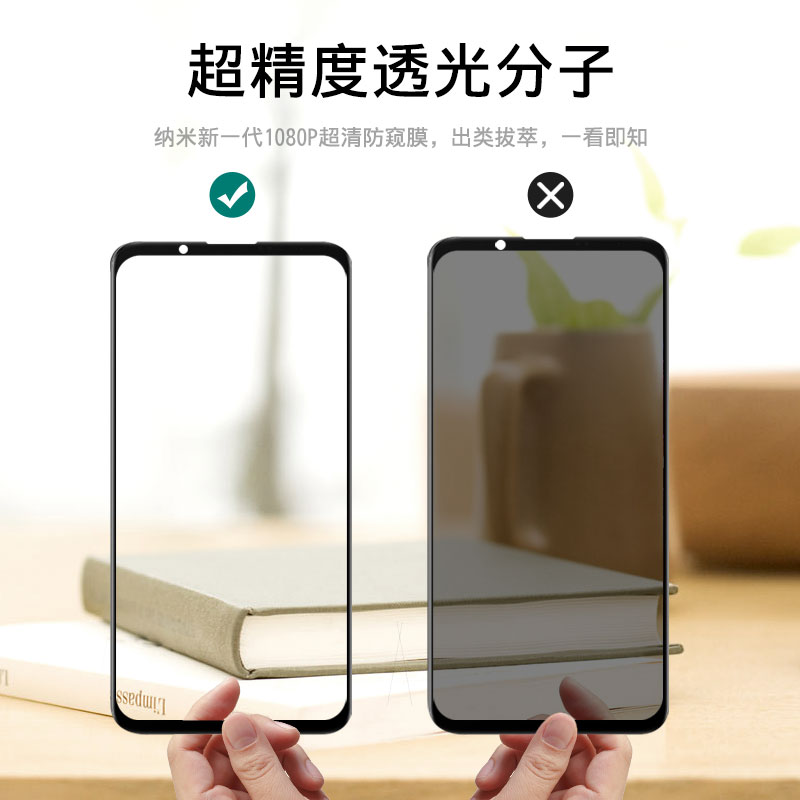 创霸旗舰店努比亚play钢化膜nubia play防窥膜全屏防偷窥瞄手机贴膜5g原装努比亚paly防窥窃视屏保护膜全包边刚化玻璃屏2
