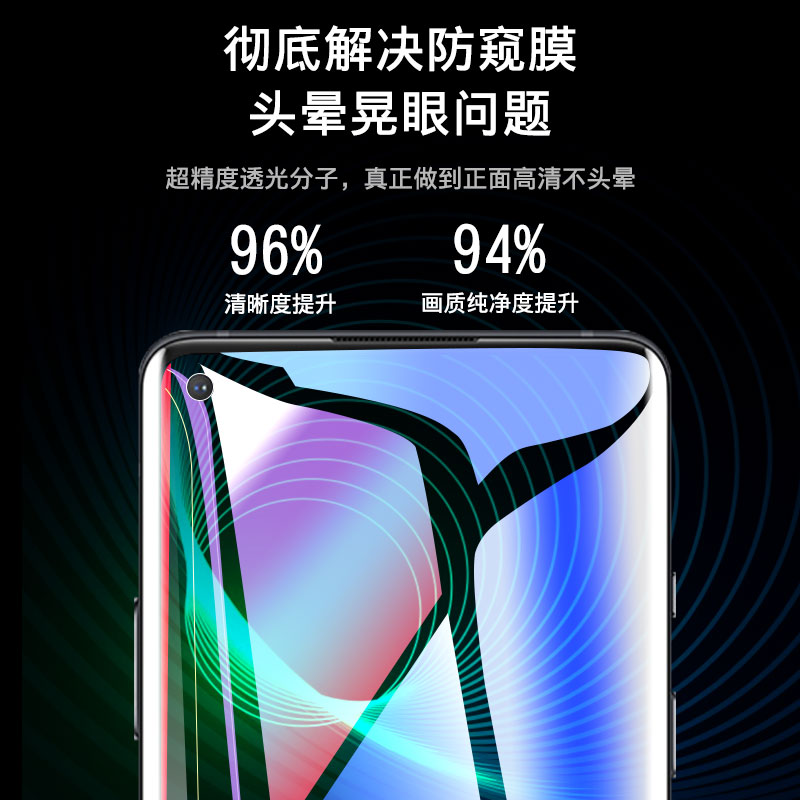 创霸旗舰店一加8pro钢化膜一加8防窥膜全屏覆盖水凝防偷窥1+8原装p手机贴膜1加8por防窥屏保oneplus8全包全胶刚化uv软膜3