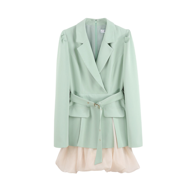 小众设计感西装裙2022春秋感连衣裙 palglg连衣裙