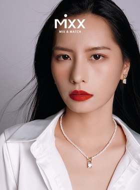 Mixx女士法式优雅珍珠项链