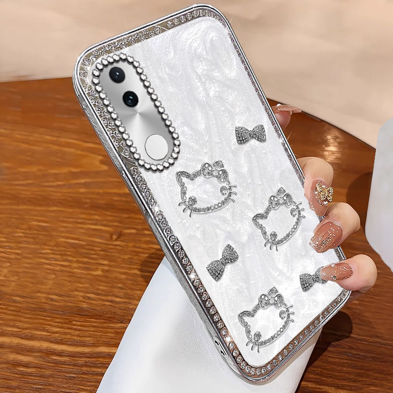2026新款镶钻珠光白适用vivoS20手机壳硅胶S19女款X100S网红S30保护套x100ultra高级感S12PRO小众S10e全包 - 图0