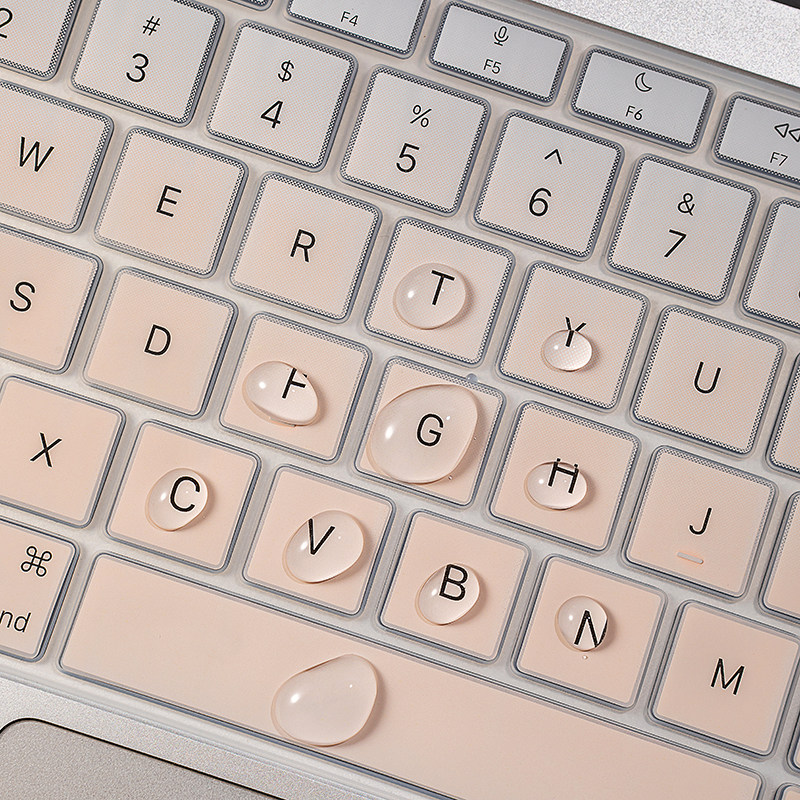 适用苹果电脑键盘膜macbook笔记本air13英寸pro14液态硅胶m2超薄m1功能mac保护16快捷键12全覆盖15贴膜13.3