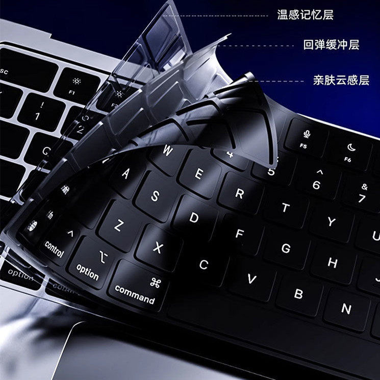 天磊 适用于2025款苹果MacBookPro14键盘膜MacBookAir键盘保护膜MacBook13寸M4 Air15贴膜16快捷键OS - 图1