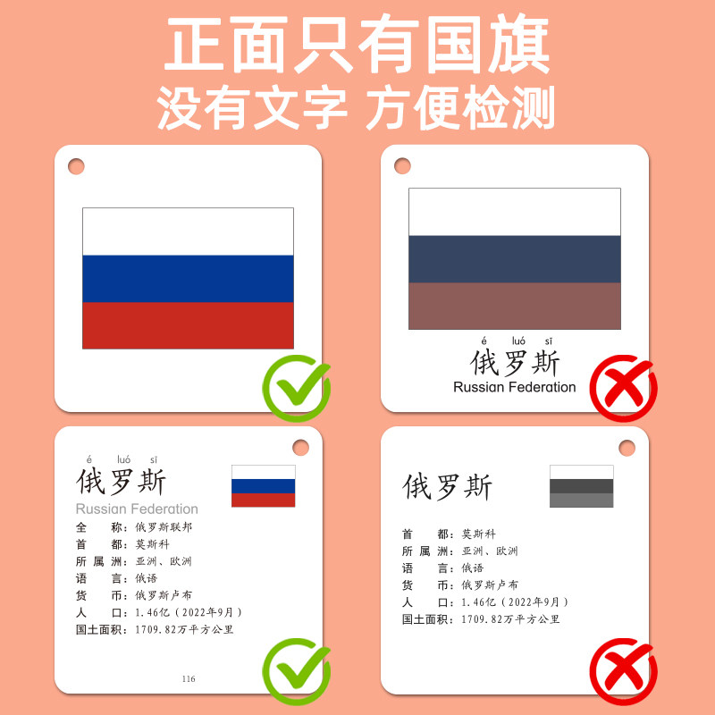 国旗认知卡片认识世界儿童各国国家看图大全幼儿宝宝早教闪卡玩具,淘宝优惠券,粉丝福利购,淘宝优惠卷