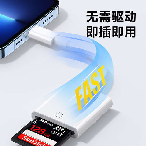 相机读卡器能适sd卡尼康ccd适用苹果16/15/14索尼佳能r50富士口传输tf内存OTG转换器安卓type头照片传手机cf - 图2