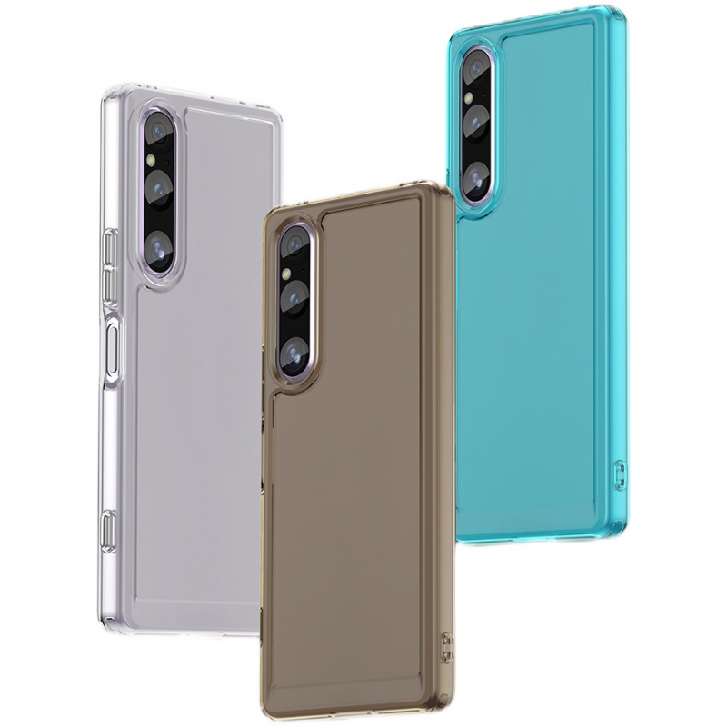 适用索尼Xperia1v手机壳X1五代保护套X1v手机壳MARK5硅胶软壳XM1V全包防摔简约1V五代保护壳个性清水套糖果壳-图3