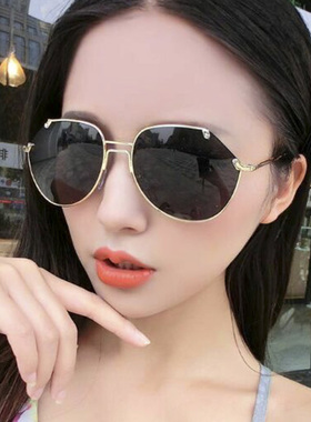 清仓捡漏韩版时尚潮流女太阳眼镜 炫目彩膜反光墨镜蛤蟆镜驾驶镜