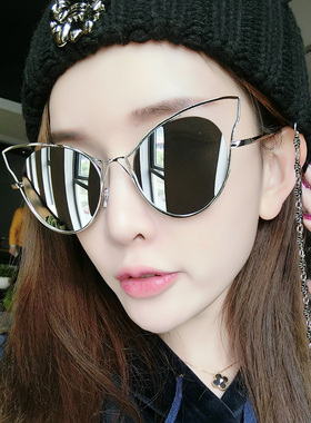 清仓捡漏gm墨镜女网红太阳镜潮时尚黑色眼镜大脸显瘦防紫外线