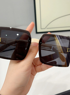 【亏本清仓】太阳镜海边墨镜女防紫外线高级感黑色眼镜时尚复古