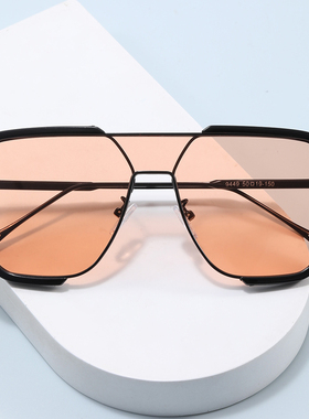 新款复古墨镜韩版潮ins网红高级感拍照凹造型防紫外线太阳眼镜潮