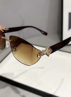 墨镜2025新款潮女太阳镜圆脸网红款时尚防紫外线开车gm眼镜男显瘦